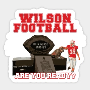 Wilson Football 2018 Sticker